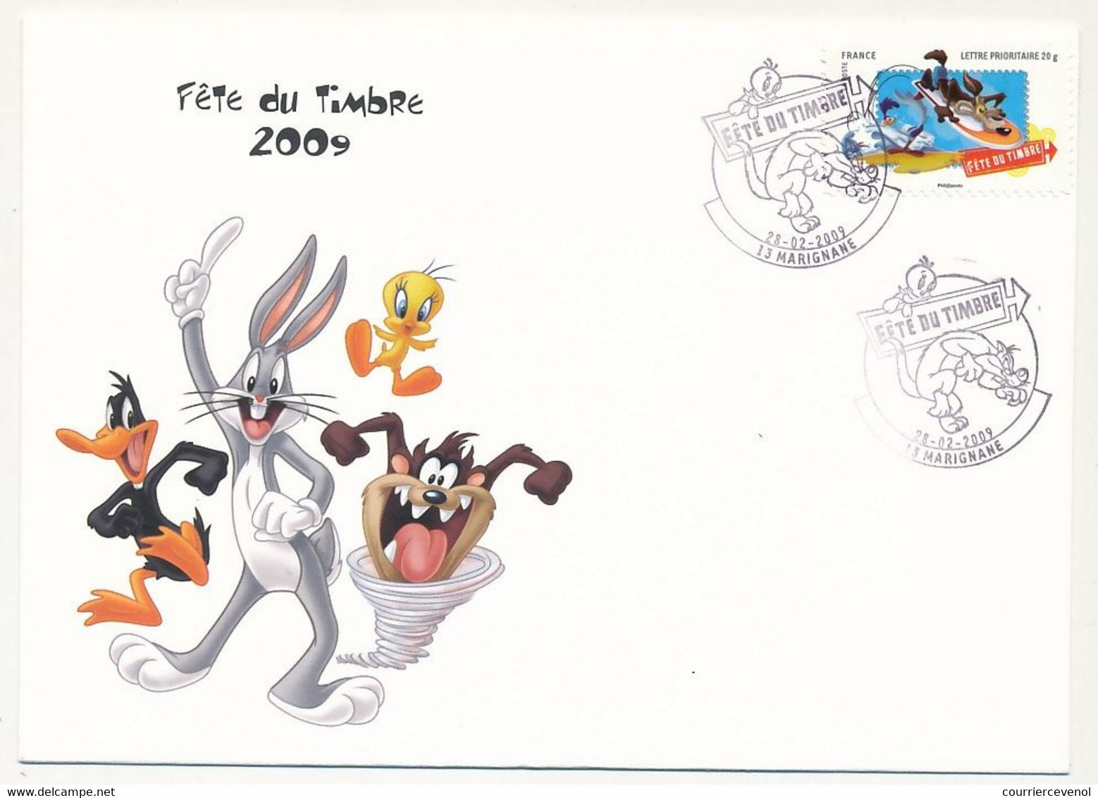 FRANCE - 3 Enveloppes Fédérales - Fête Du Timbre MARIGNANE 2009 - 28.2.2009 - Brieven En Documenten