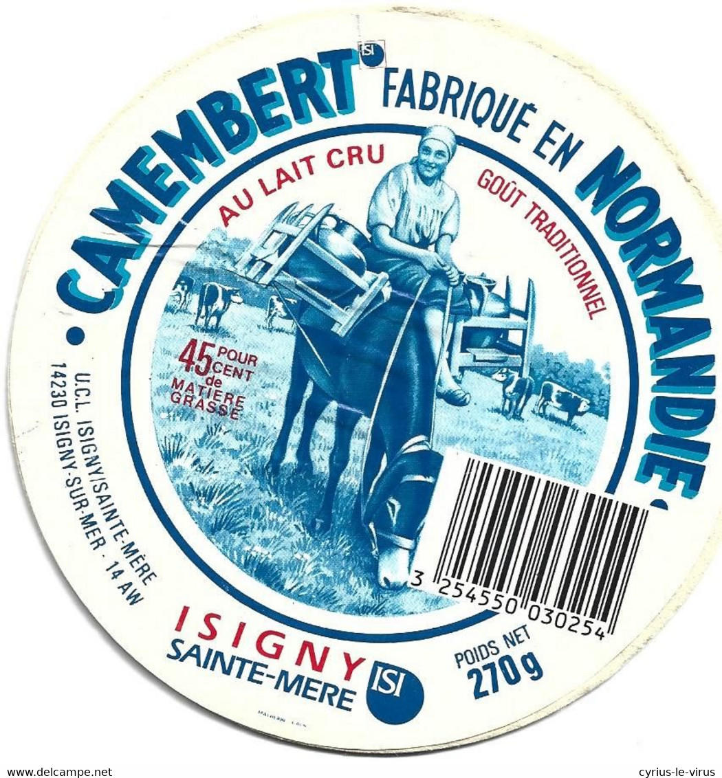 Etiquette De Camembert  **  Fromage Camembert Isigny Sainte-Mere ** Ane - Cheese