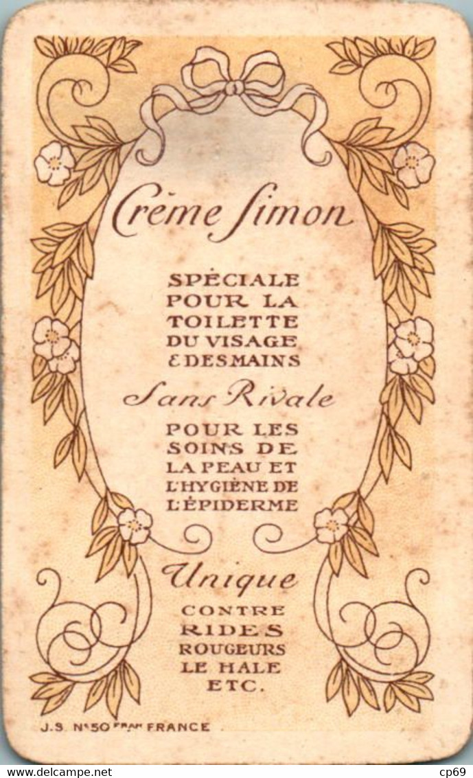 Carte Parfumée Parfum Crème Simon Poudre Simon Savon Simon à Paris En TB.Etat - Ohne Zuordnung