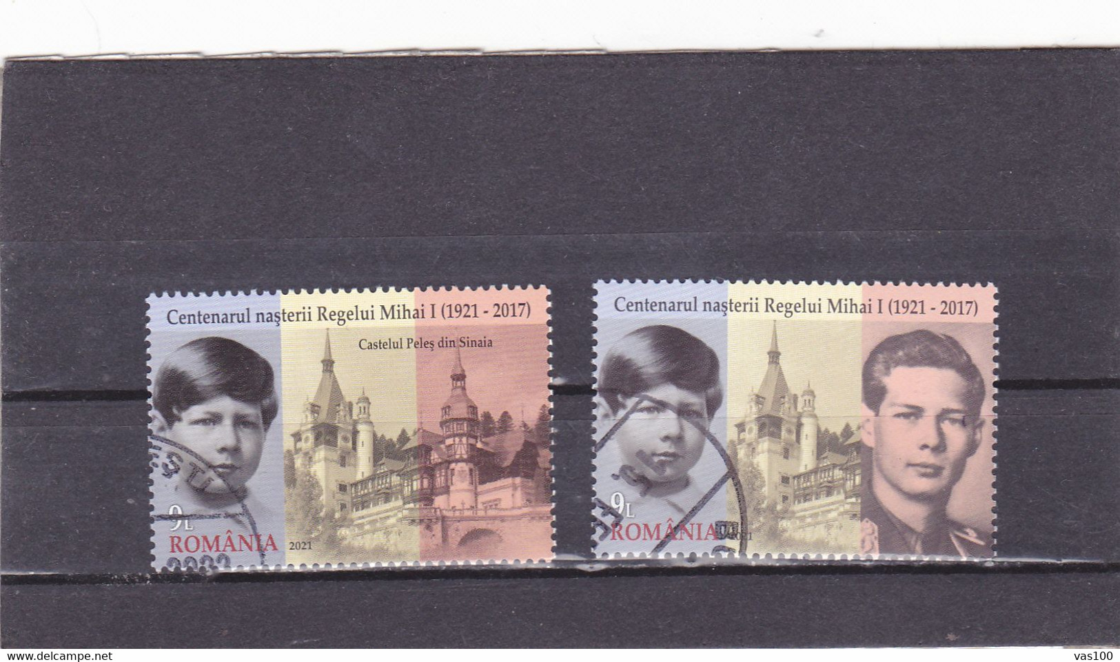 Romania 2021 King Michael I 2v [:], USED, History - Kings & Queens (Royalty) - Used Stamps