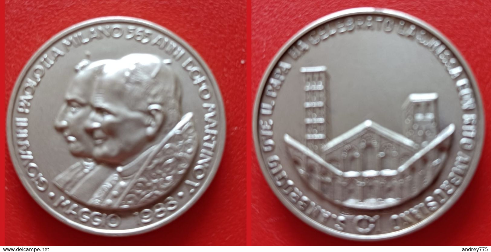 Medaglia Commemorativa  -  Giovanni Paolo Secondo A Milano - Autres & Non Classés