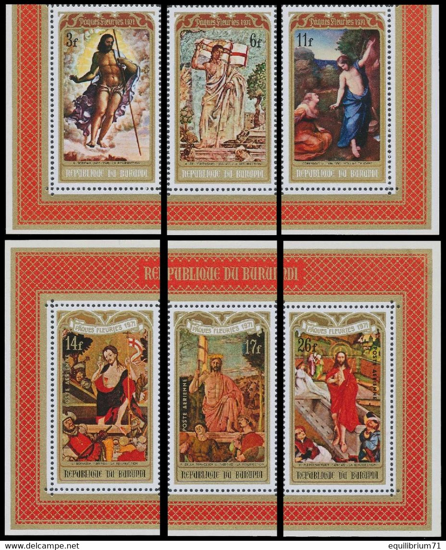 461A/63A & PA188A/90A**(BL45/46) - Pâques II / Pasen II / Ostern II / Easter II - BURUNDI - Paintings