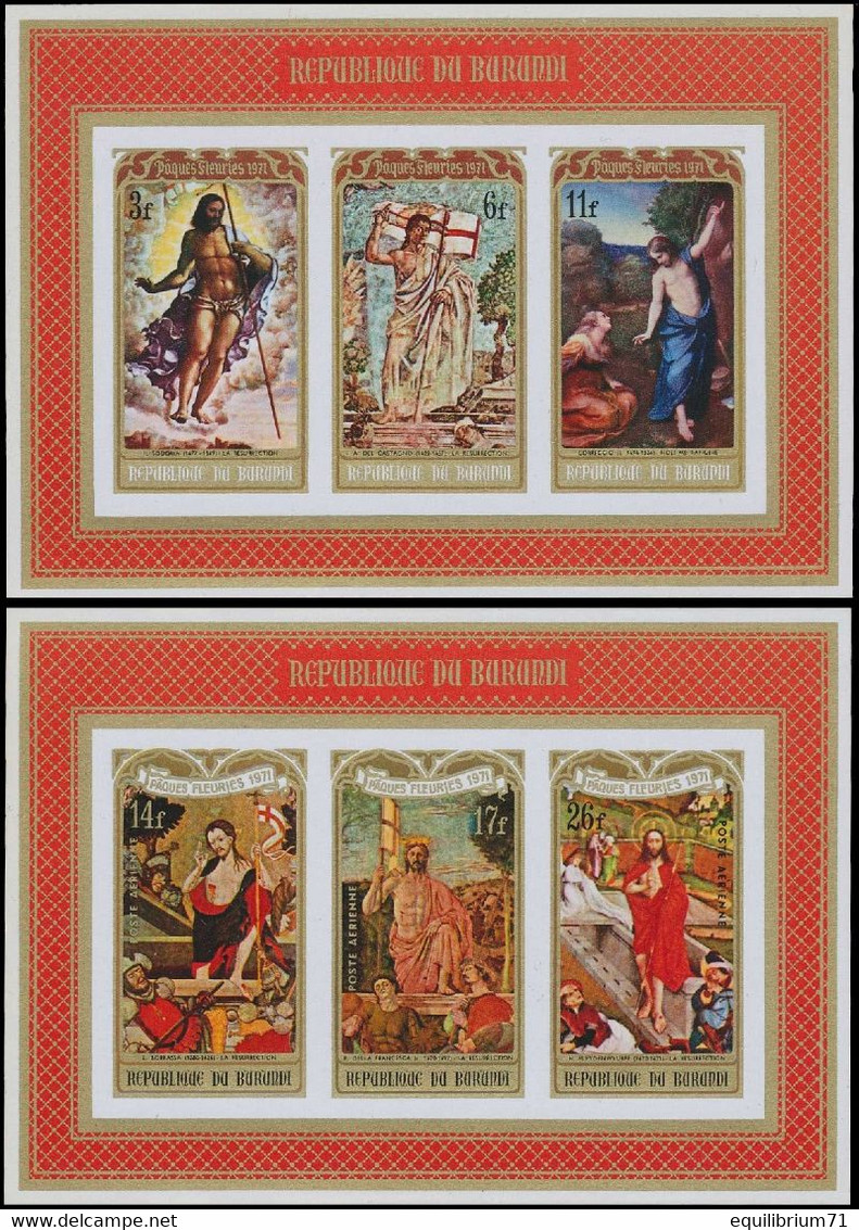 BL45A/46A**(461B/63B & PA188B/90B) - Pâques II / Pasen II / Ostern II / Easter II - BURUNDI - Paintings