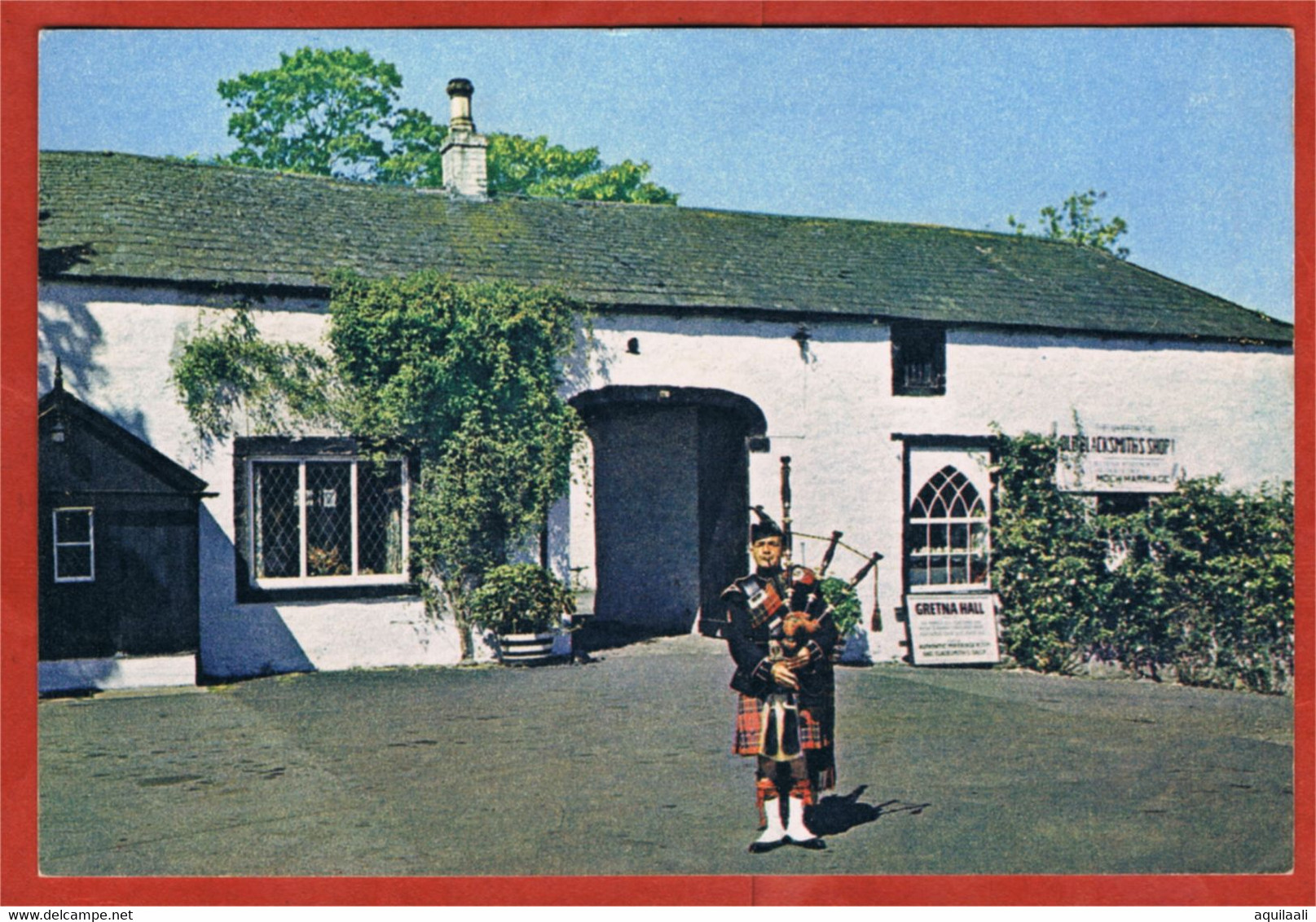 Scotland, Great Britain. Stable Block And Piper. Gretna Green. - Dumfriesshire