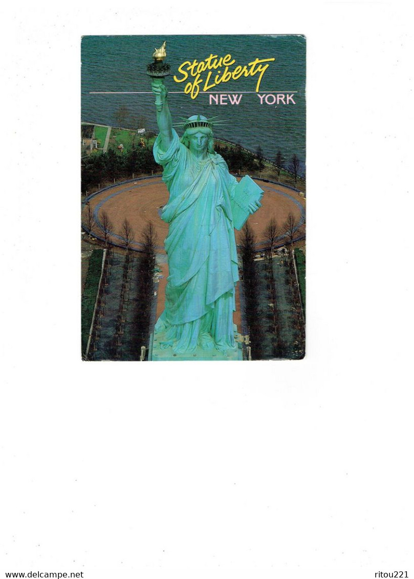 Grande Cpm - NEW-YORK - Statue De La Liberté - 1991 - Travaux échafaudage - Statue Of Liberty