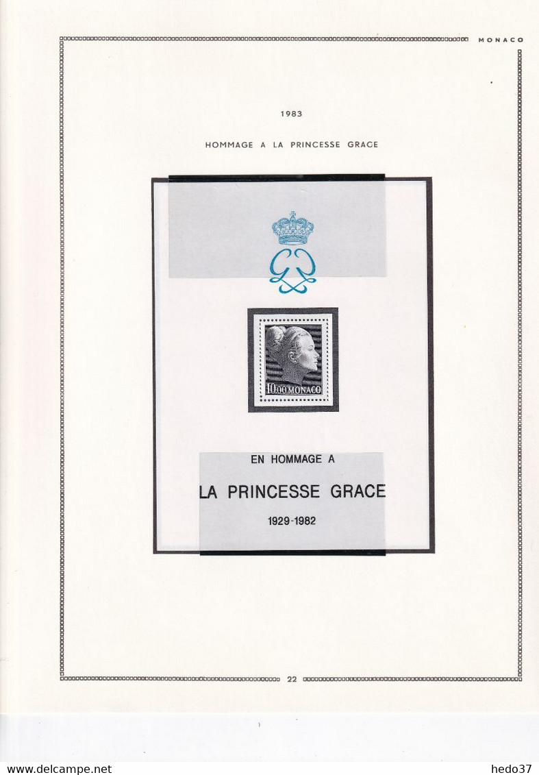Monaco - Collection BF n°7/58A sur feuilles MOC - Neufs ** sans charnière - TB