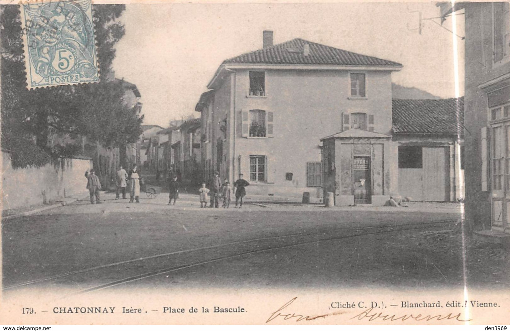 CHATONNAY (Isère) - Place De La Bascule - Voie Ferrée Du Tramway - Châtonnay