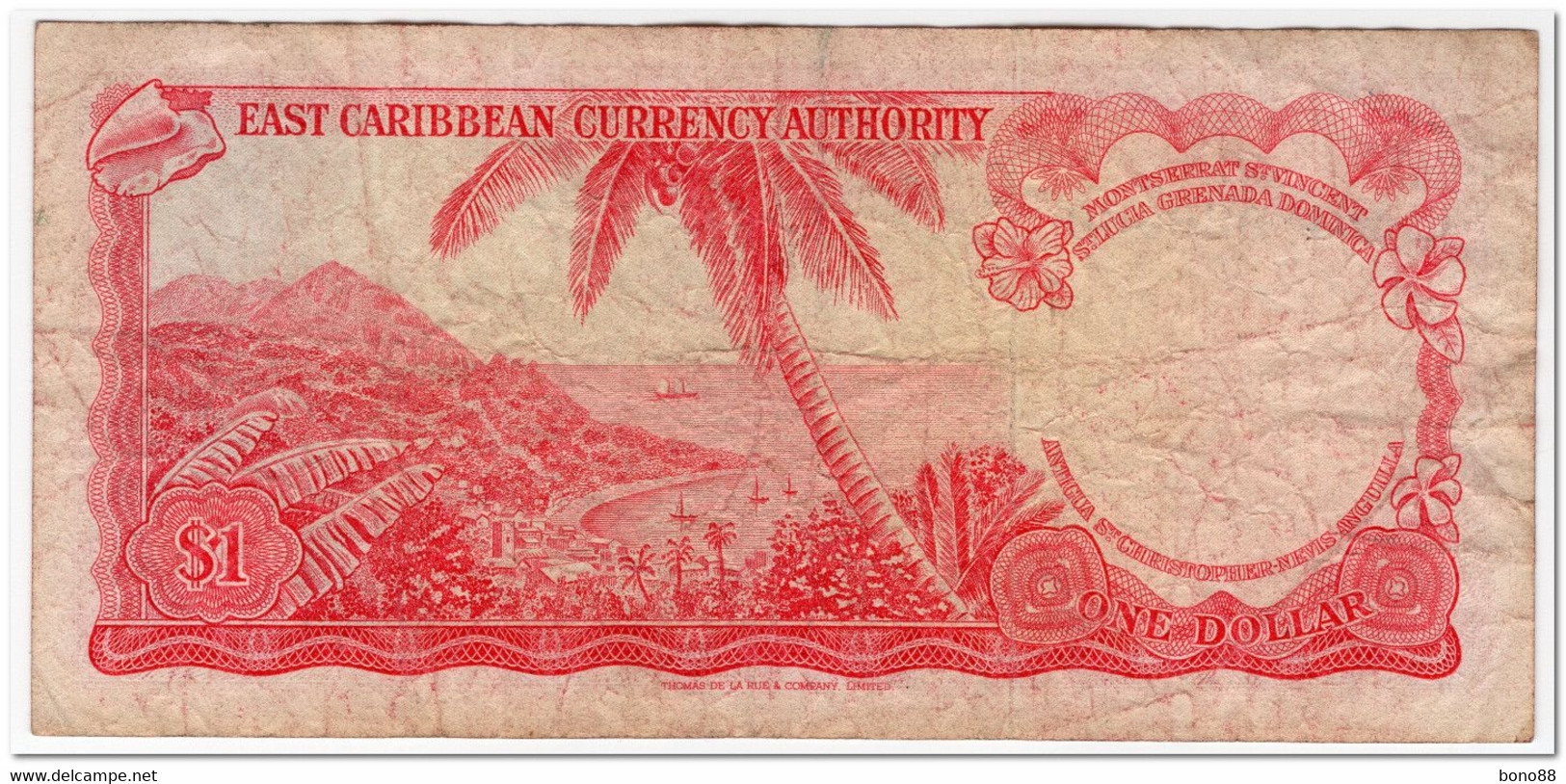 EAST CARIBBEAN STATES,1 DOLLAR,1965,P.13g,SIGN 10,aFINE - Caraïbes Orientales