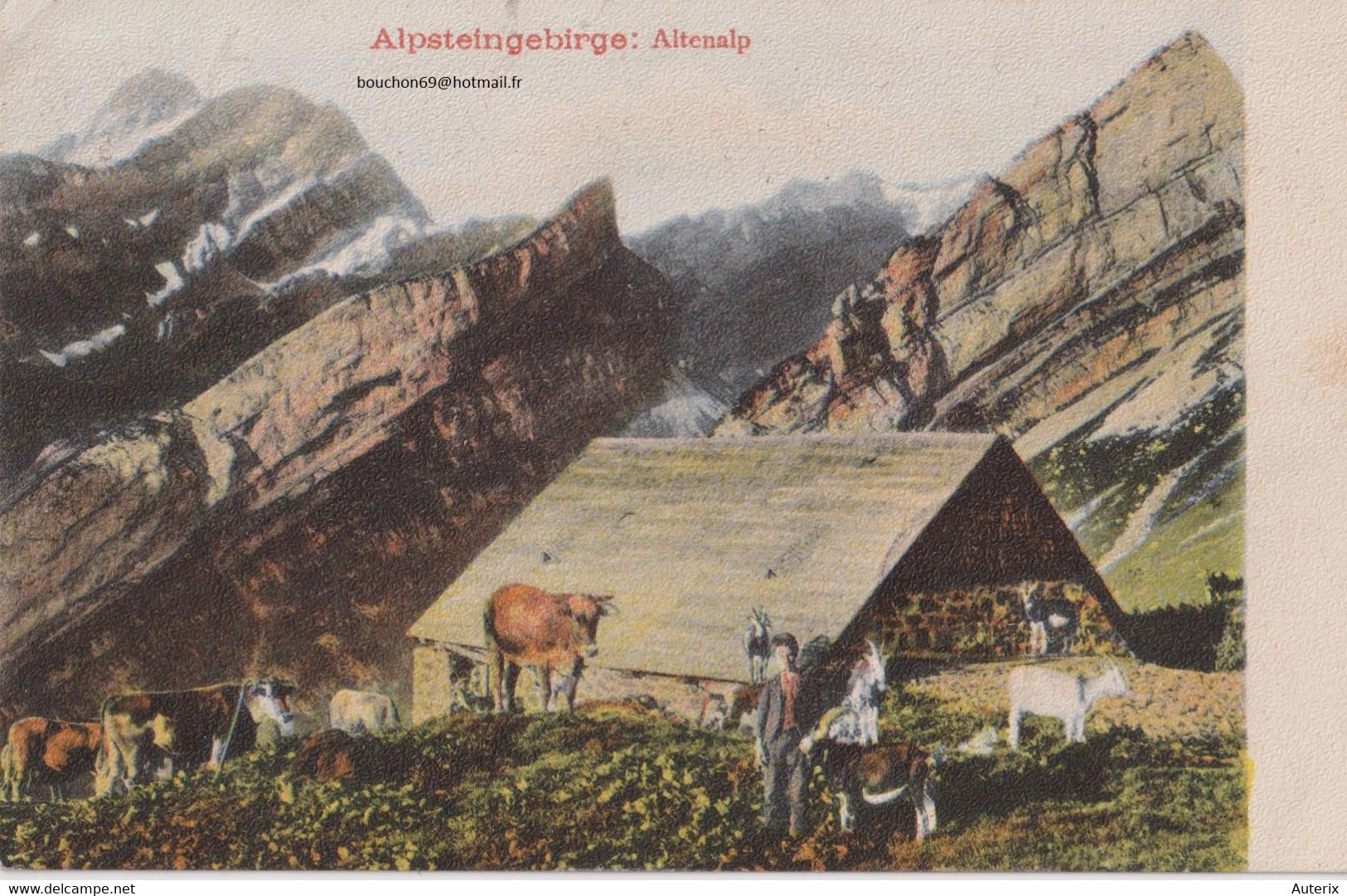 Suisse - Appenzell - Alpsteingebirge Altenalp Colorisée Vache Chalet  Ziegen Chevre Goat - Appenzell