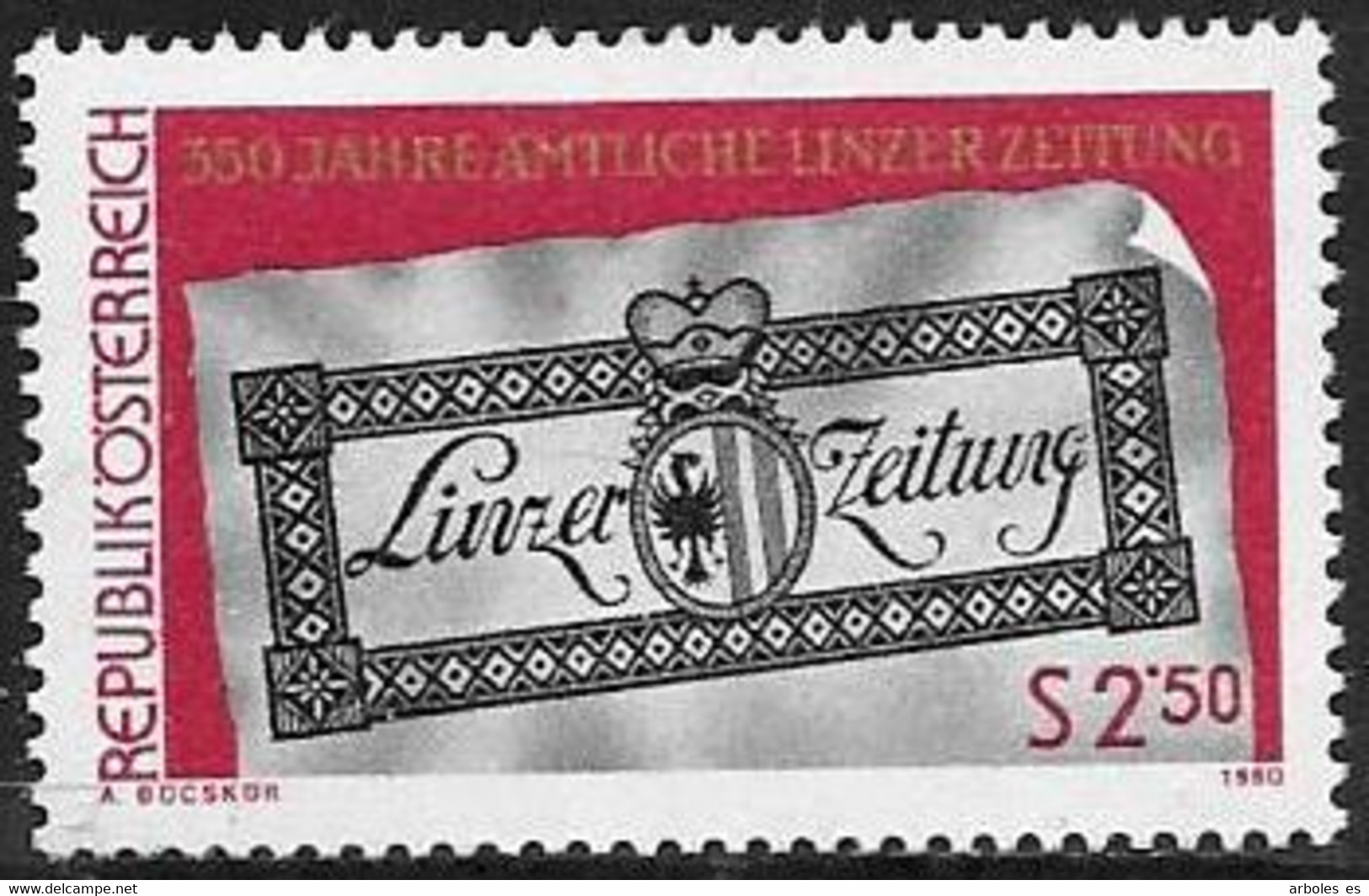 AUSTRIA - DIA DE LINA - AÑO 1980 - Nº CATALOGO YVERT 1488 - NUEVOS - Ongebruikt