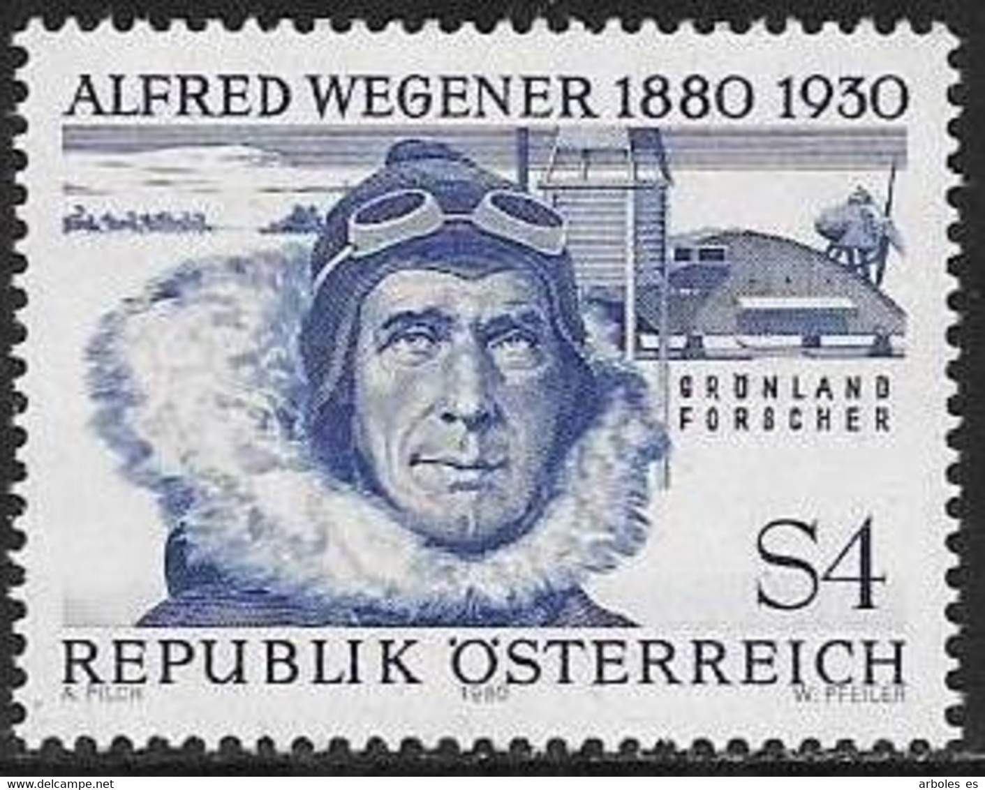 AUSTRIA - ALFRED WEGENER - AÑO 1980 - Nº CATALOGO YVERT 1489 - NUEVOS - Ongebruikt