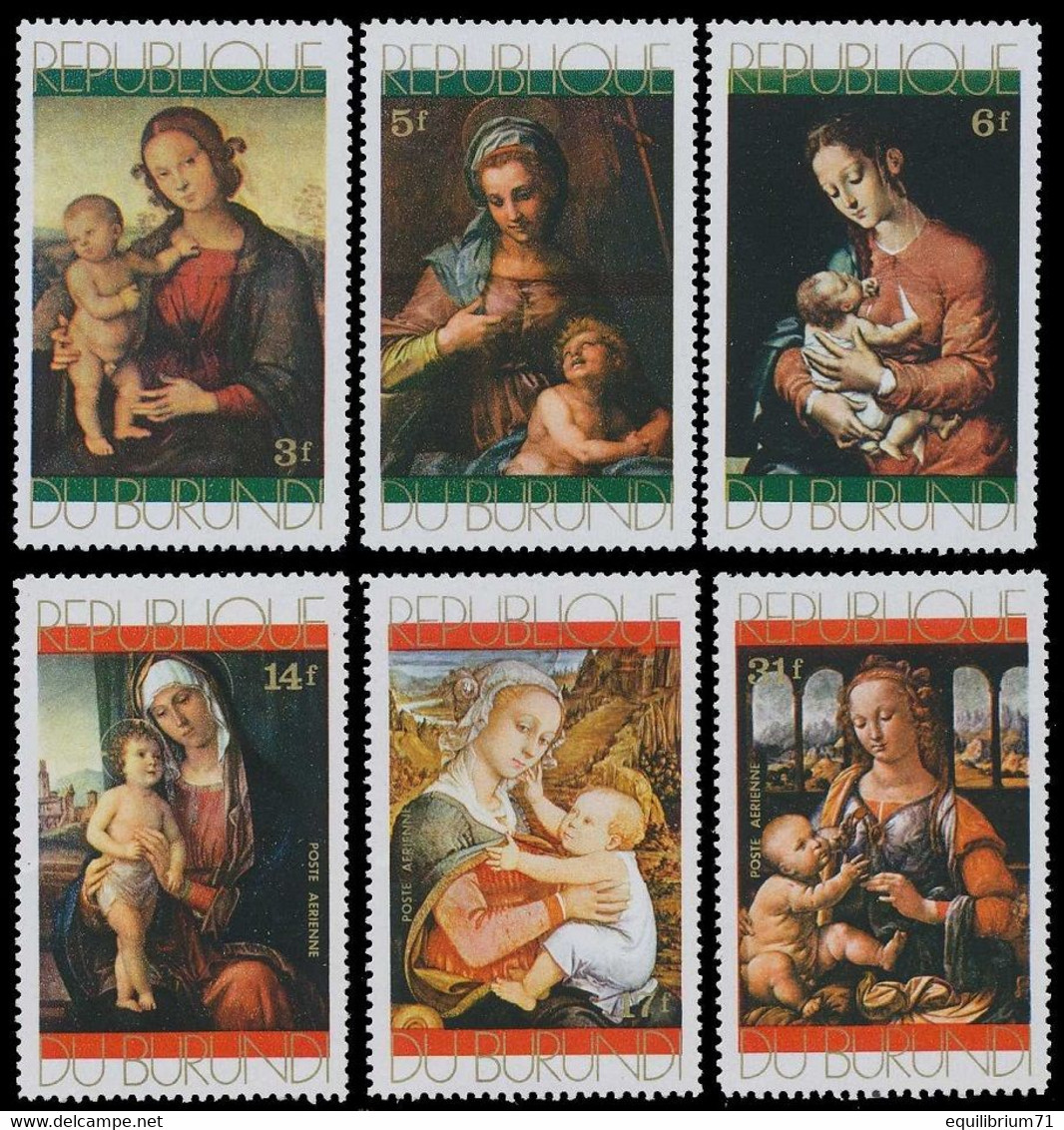 476/78 & PA235/37**(BL49/50) - Noël / Kerstmis / Weihnachten / Christmas - BURUNDI - Paintings