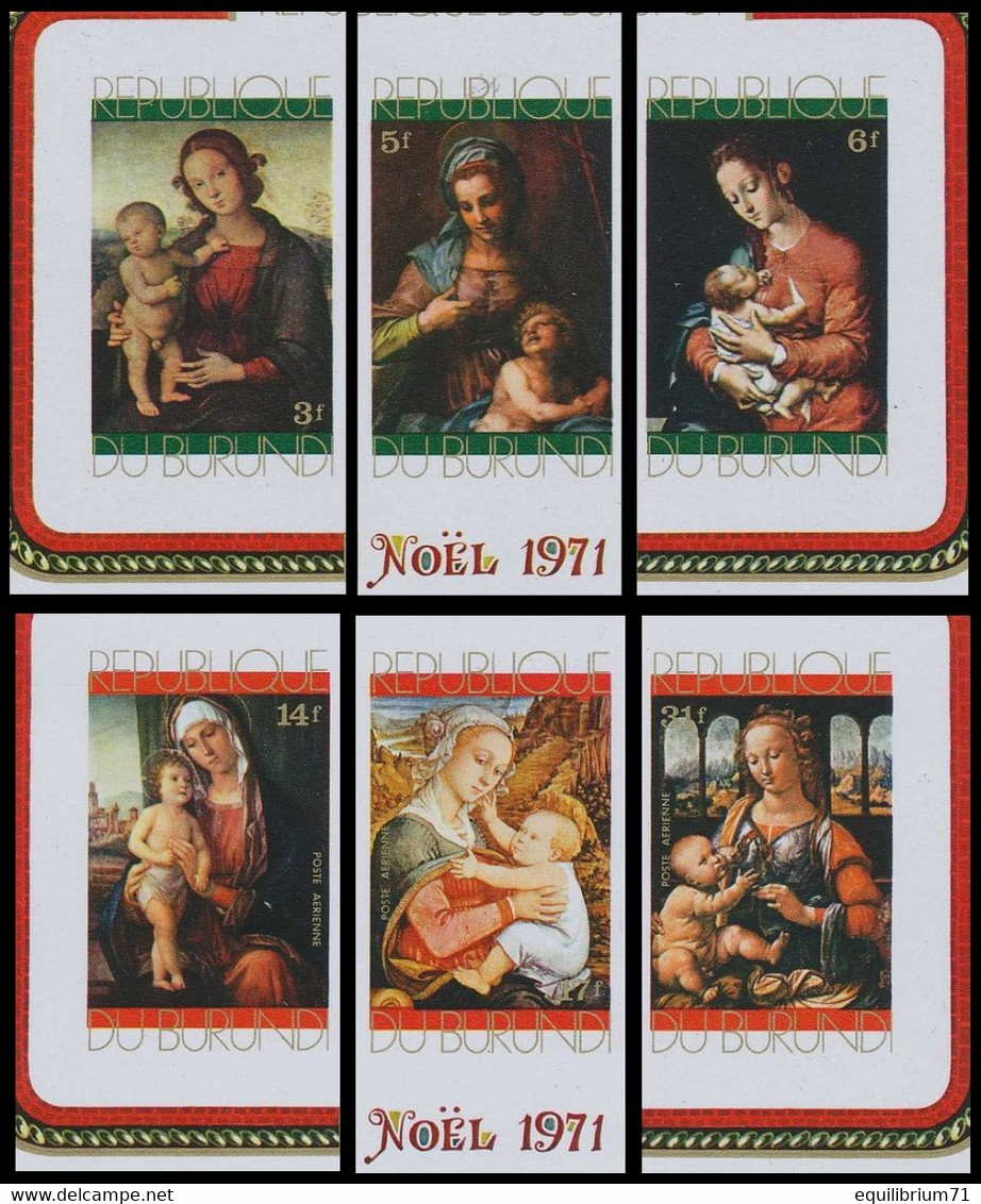 476/78 & PA235/37**ND/OG(BL49A/50A) - Noël / Kerstmis / Weihnachten / Christmas - BURUNDI - Cuadros