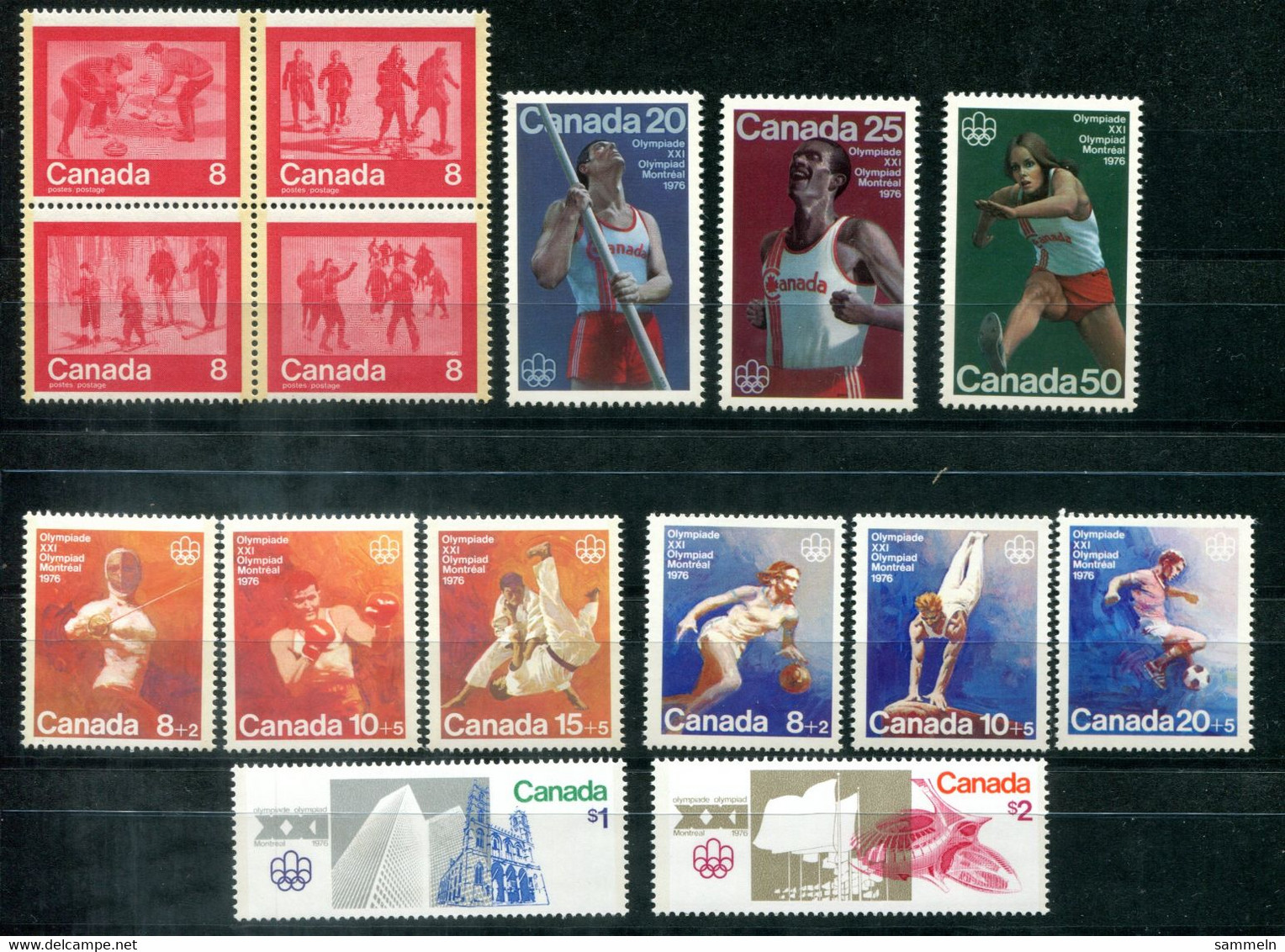 KANADA 12 Verschiedene Olympia-Sätze Mnh, Olympics - CANADA - Nuevos