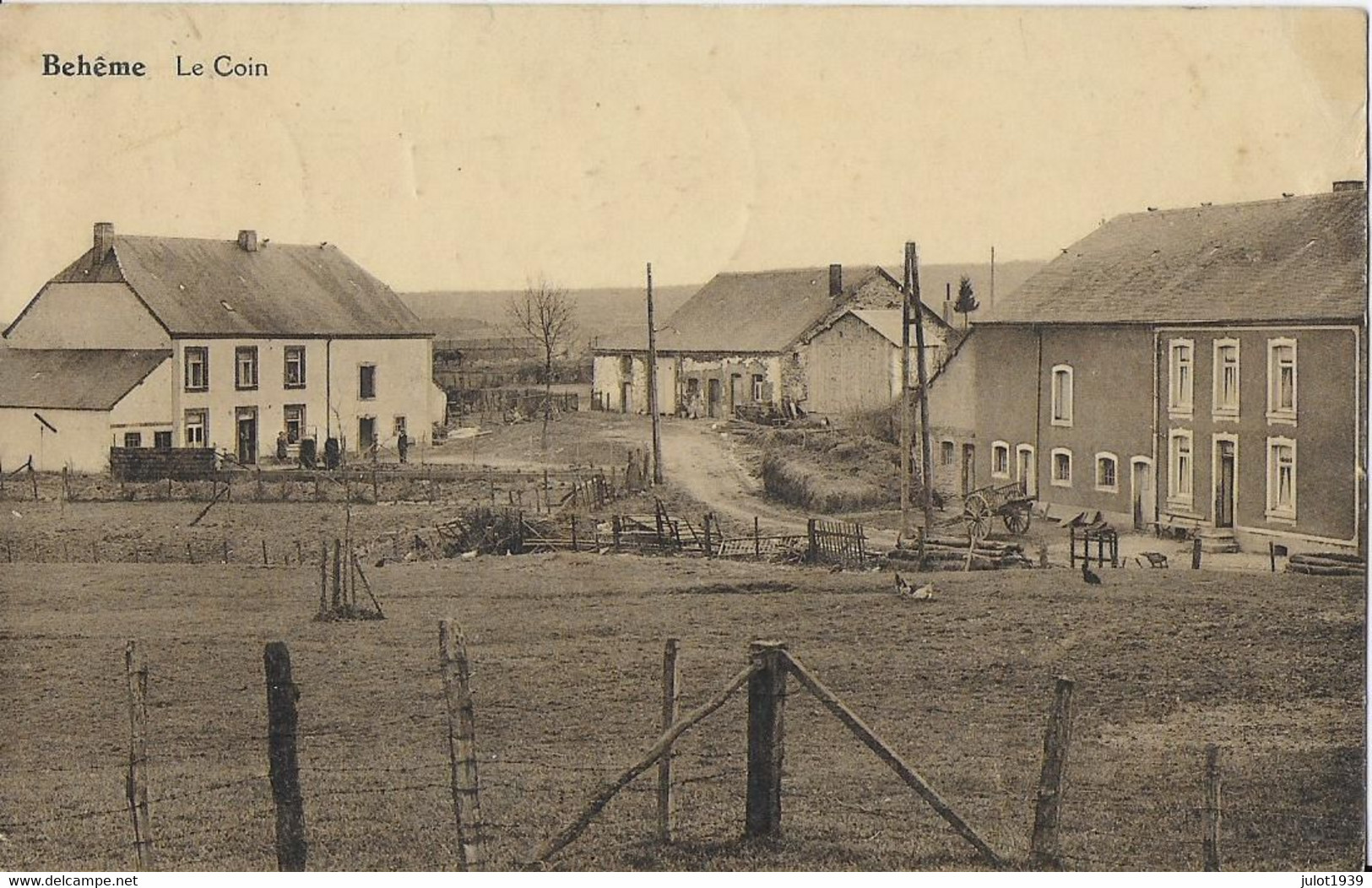 Julot1939 .  BEHEME ----> PROFONDEVILLE . SUPERBES Cachets Postaux De ANLIER , LUSTIN , PROFONDEVILLE , En 1943 . - Léglise