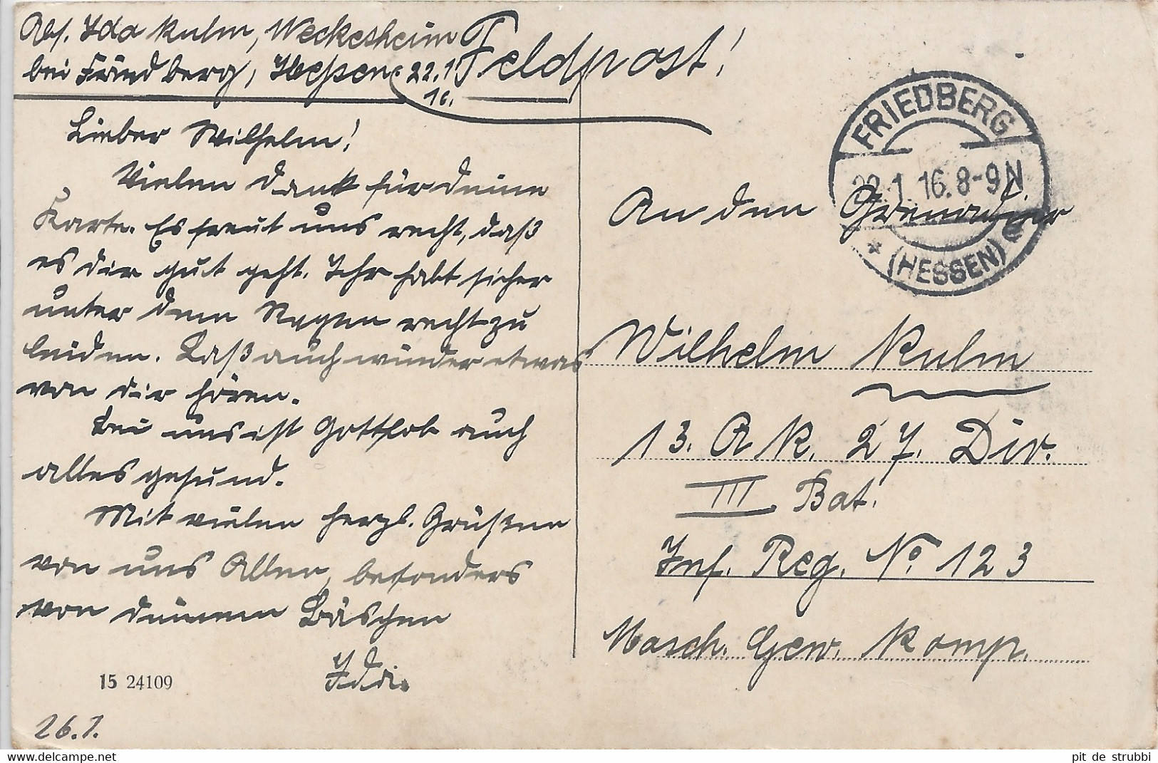 D069,AK,Friedberg,Adolfsturm Mit Schillerschule,Stempel,Feldpost,1916 - Friedberg