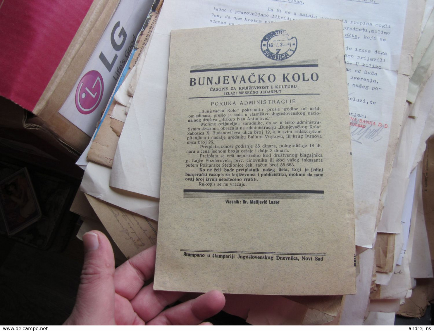 Bunjevacko Kolo Balint Vujkov Subotica Szabadka 1934 - Scandinavian Languages