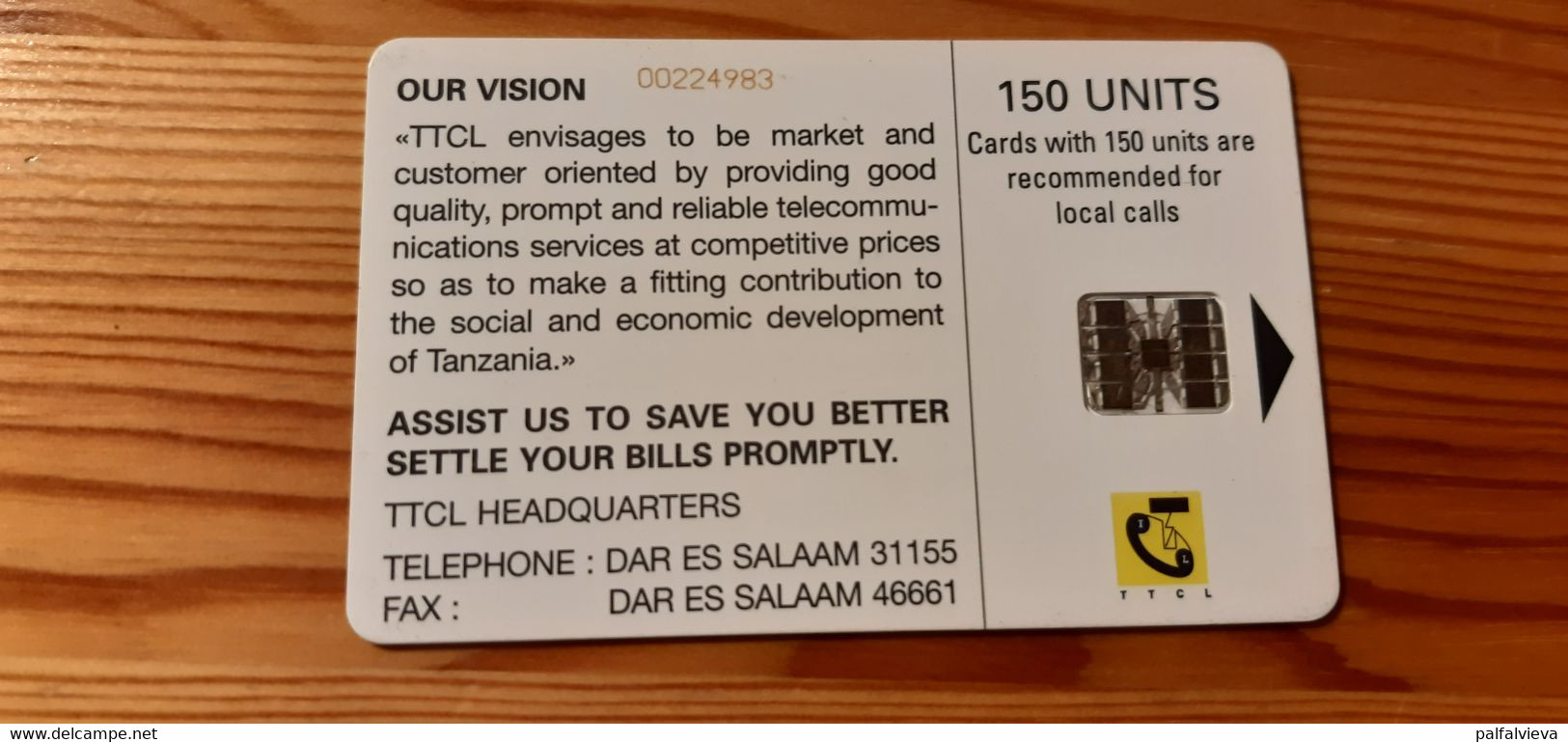 Phonecard Tanzania - Giraffe - Tanzania