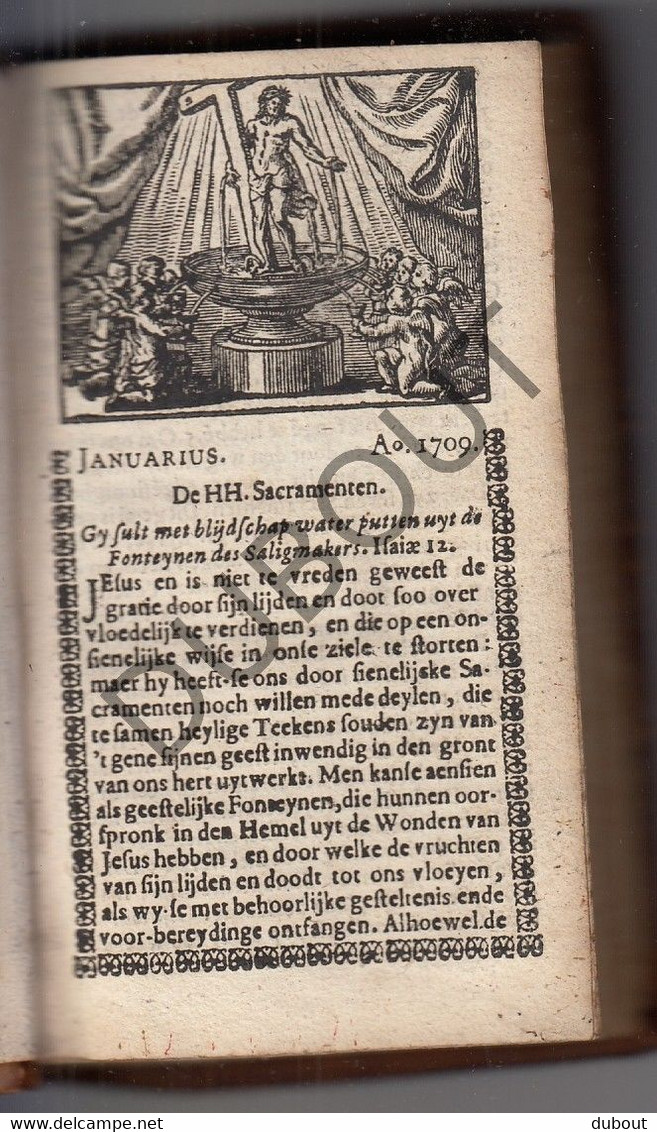 Ieper - Kalender 1709 - Ex Libris Kanunnik Alte Et Submisse  (W160) - Antiguos