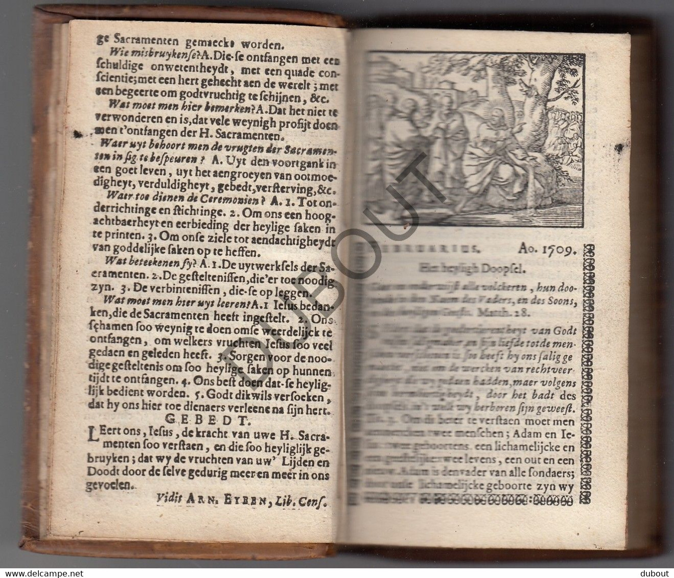 Ieper - Kalender 1709 - Ex Libris Kanunnik Alte Et Submisse  (W160) - Vecchi