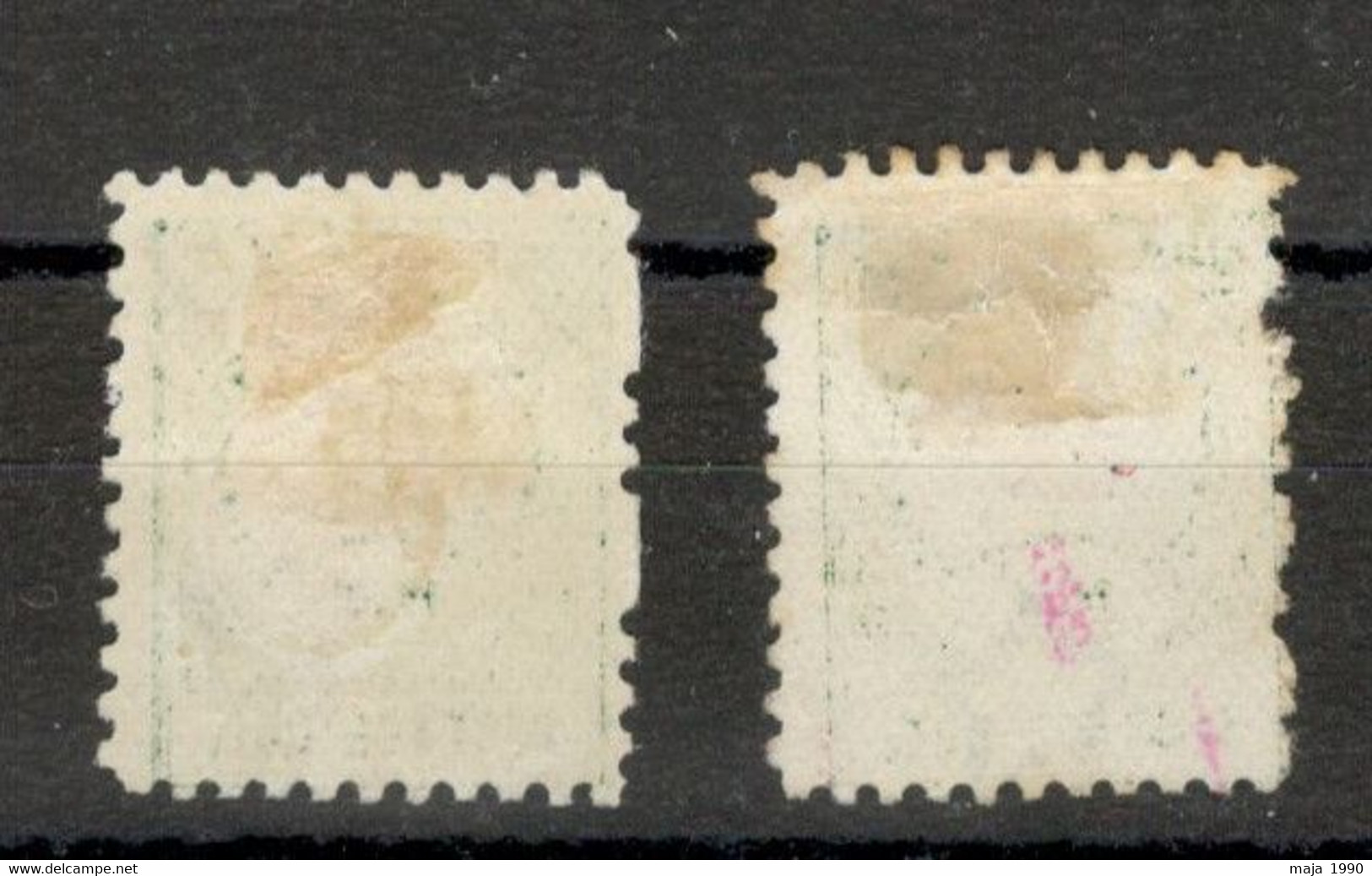 New Zealand - 2 USED Postage Due 1/2d - 1899. - Portomarken