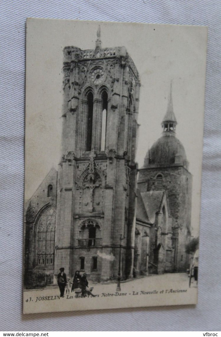 Josselin, Les Deux Tours Notre Dame, La Nouvelle Et L'ancienne, Morbihan 56 - Josselin