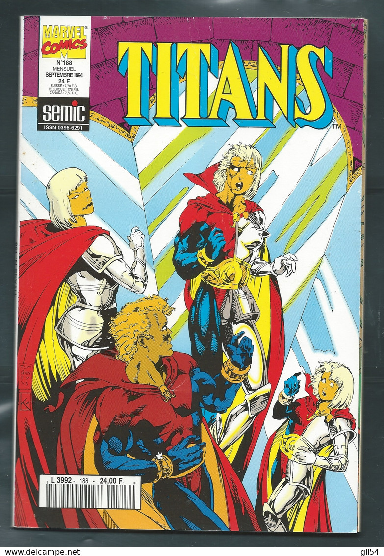 TITANS ° N° 188  SEPTEMBRE 1994  FAU 12905 - Titans