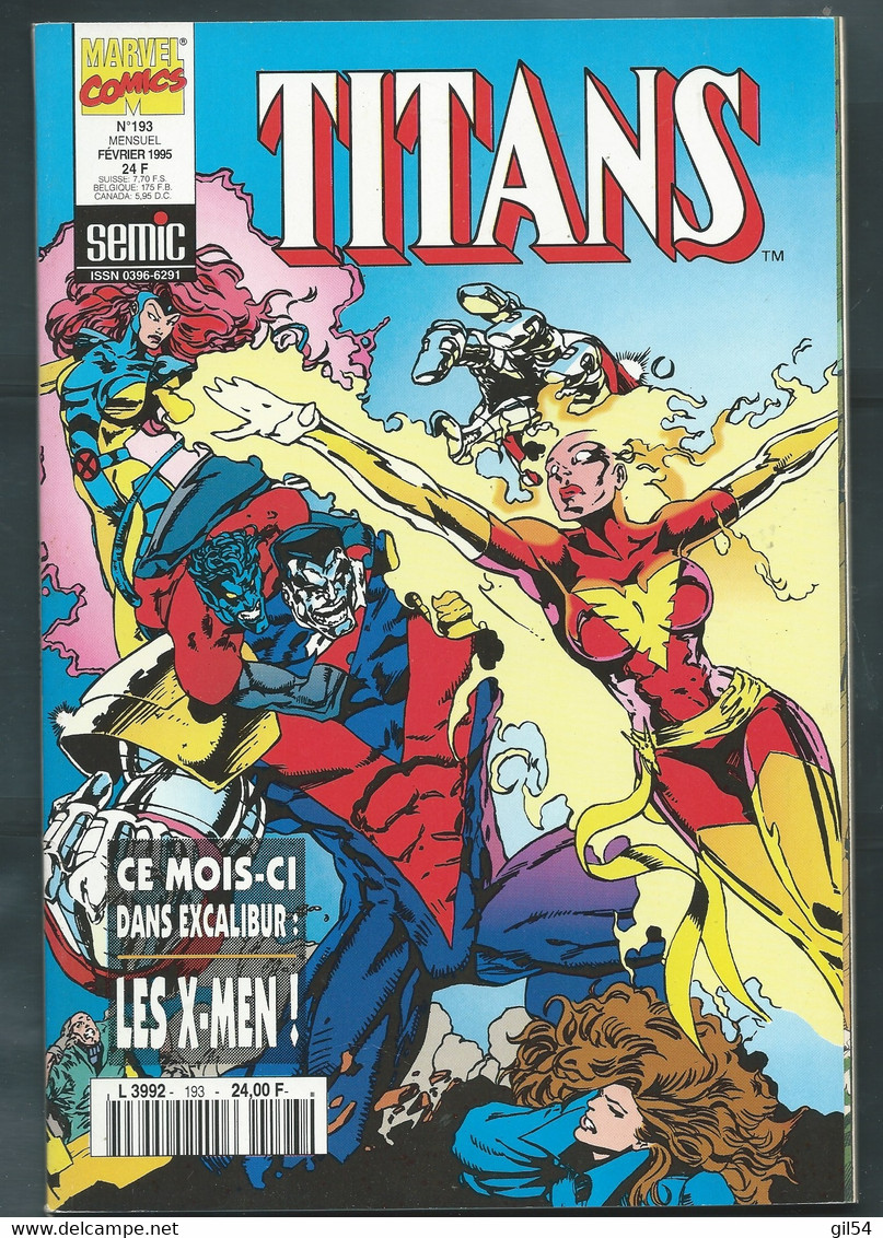 TITANS ° N° 193  FEVRIER 1995  FAU 13001 - Titans