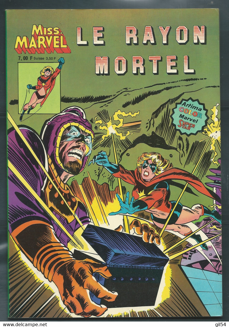 Album Miss Marvel N°2:   - Le Rayon Mortel  -    Arédit, 1980 FAU 13006 - Marvel France
