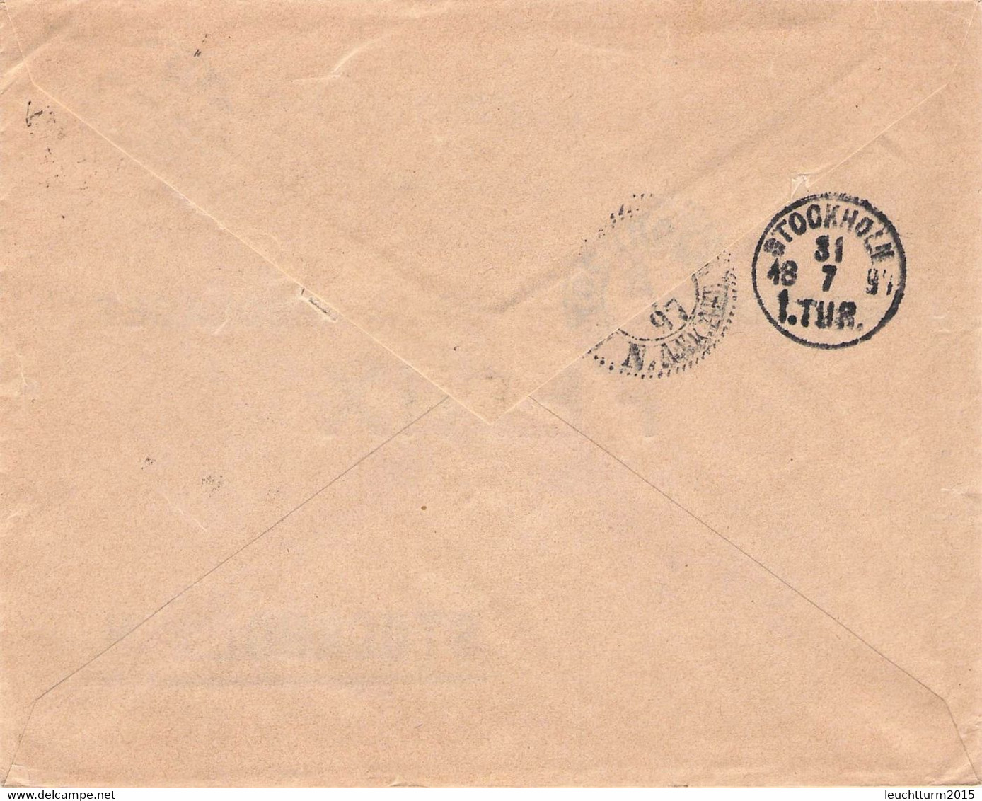 NORWAY - LETTER 1897 CHRISTIANIA > STOCKHLM / Q - Covers & Documents