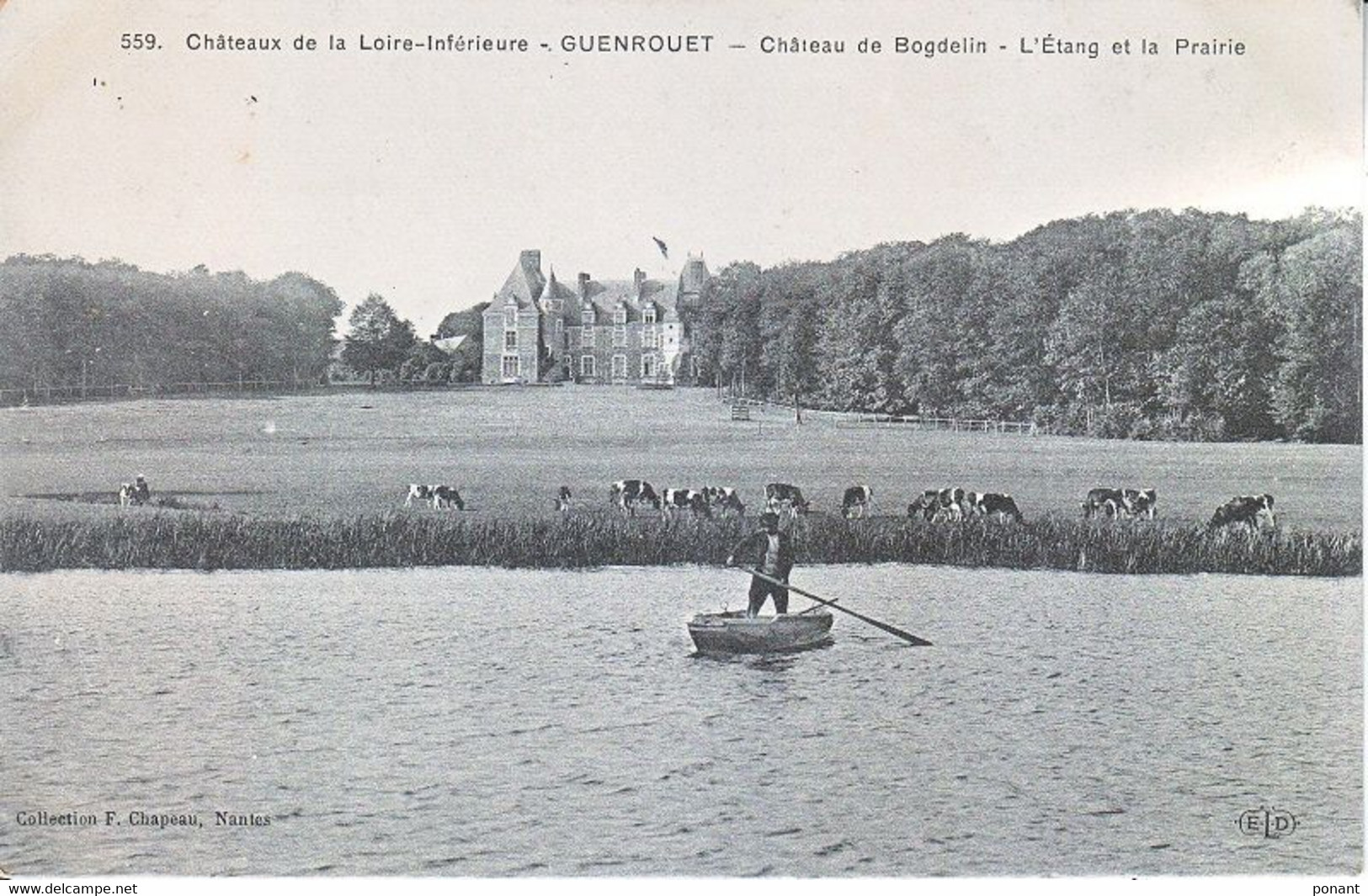 Genrouet Château Des Bogdelin L'Etang Et La Prairie - Guenrouet