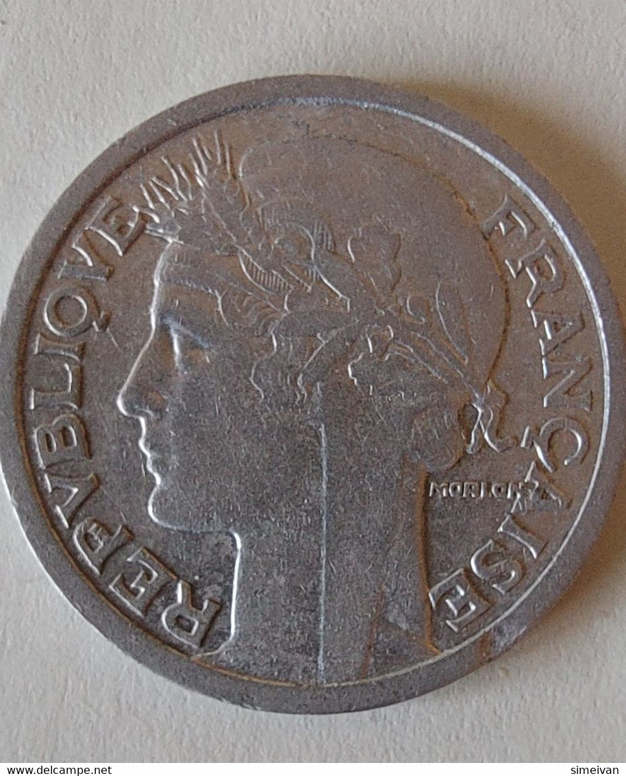 France 2 Francs 1945 Frankreich #1876 - 2 Francs