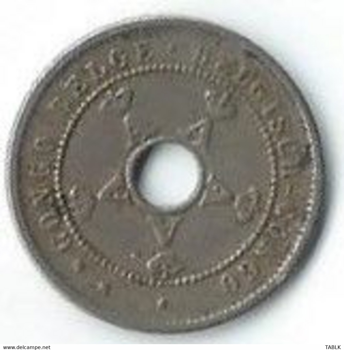 M526 - BELGISCH CONGO - 5 CENT 1921 - 1910-1934: Albert I.