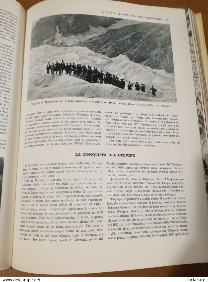 LIBRO LA MONTAGNA -ISTITUTO GEOGRAFICO DE AGOSTINI 1962 - Natur
