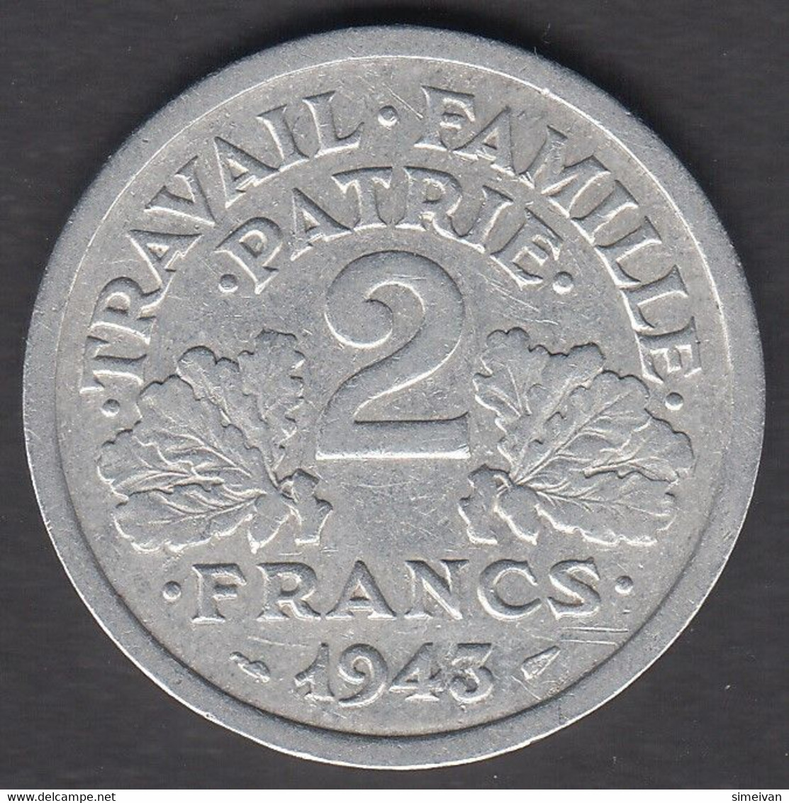 France 2 Francs 1943 Frankreich #1884 - 2 Francs