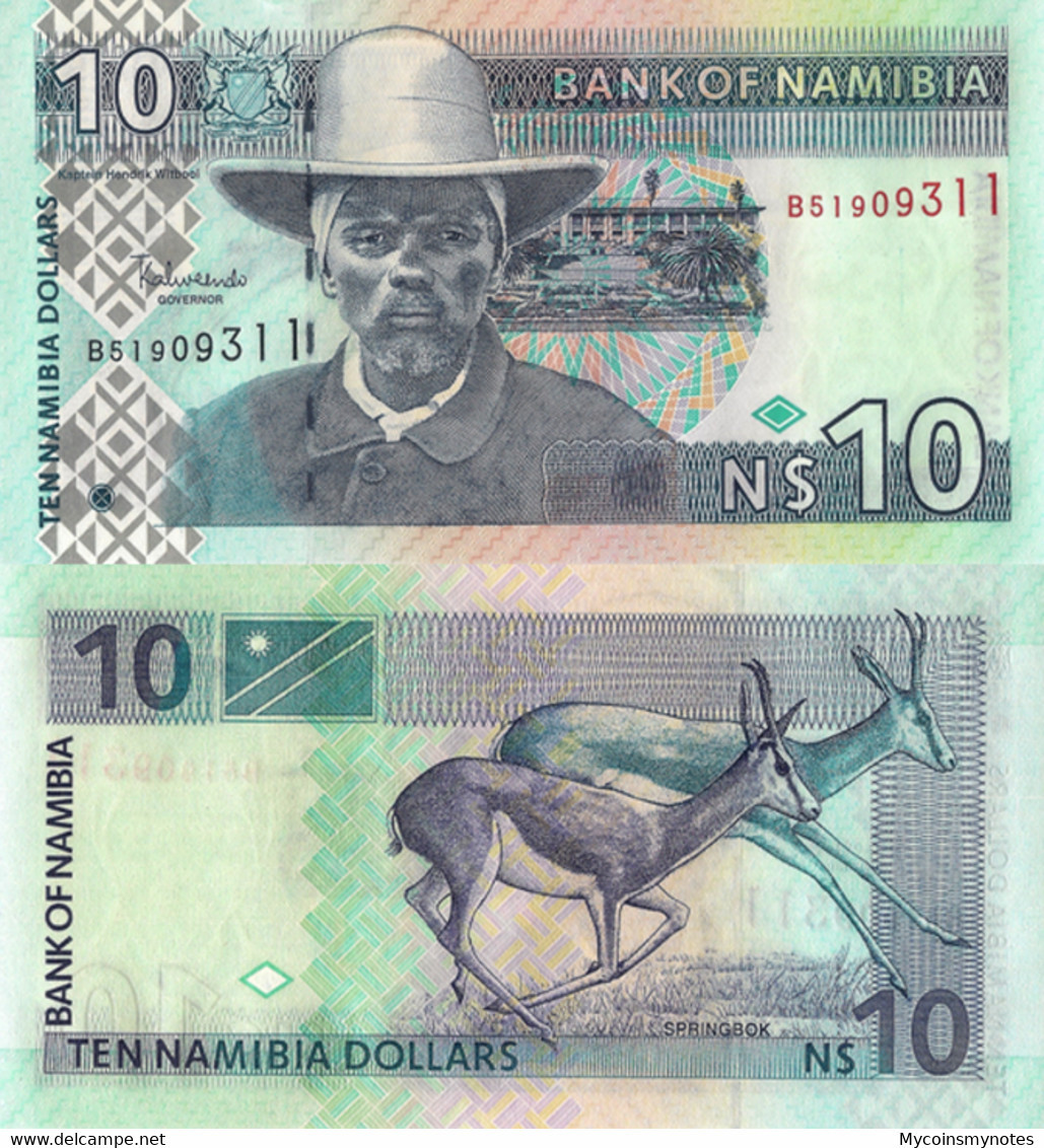 NAMIBIA, 10 DOLLARES, 2010, P4c, UNC - Namibie