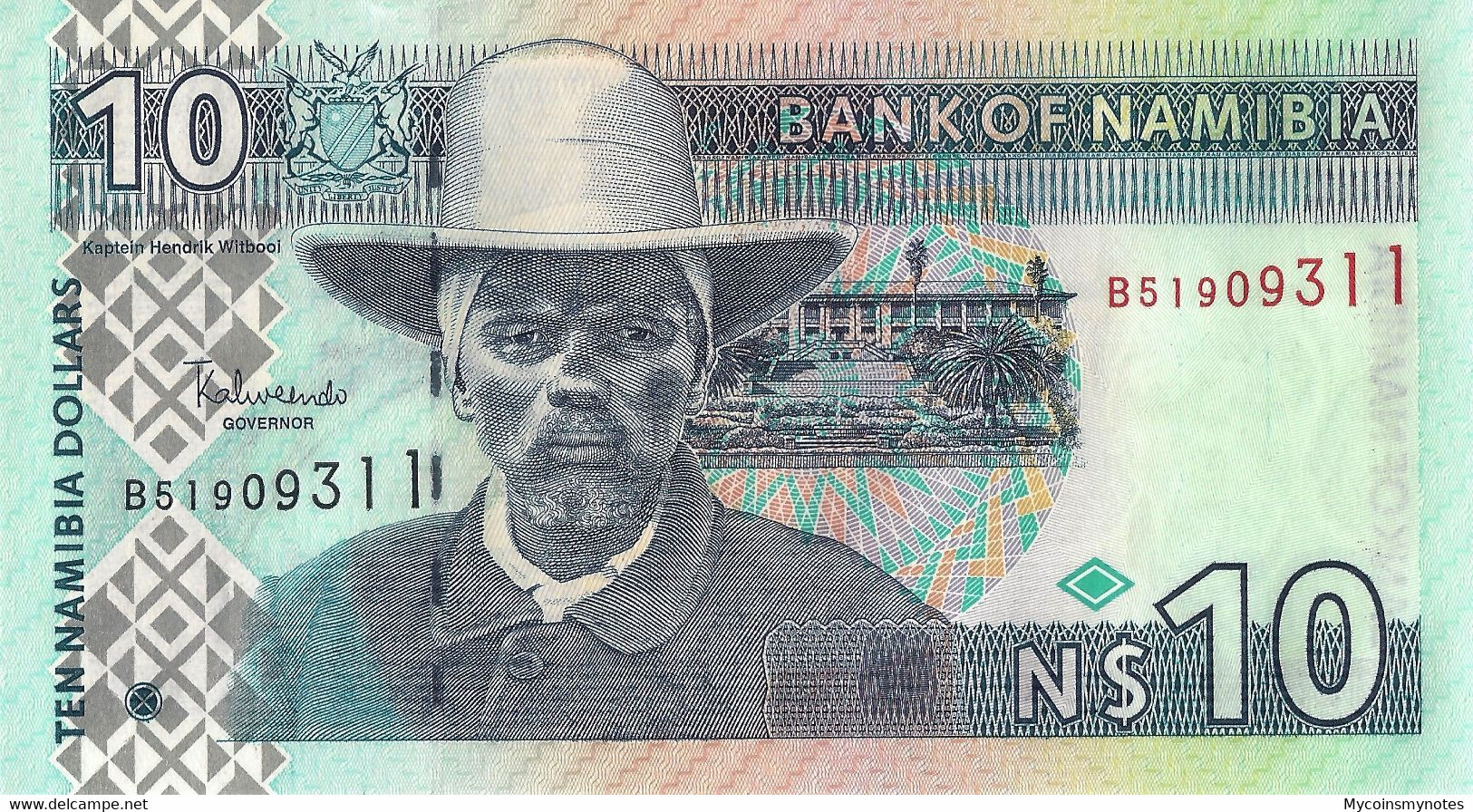 NAMIBIA, 10 DOLLARES, 2010, P4c, UNC - Namibië