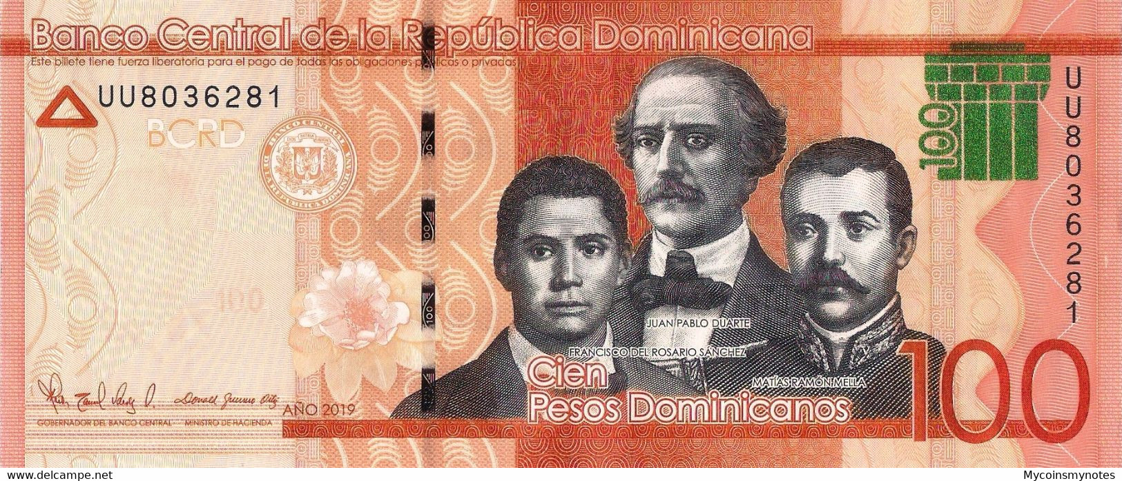 DOMINICAN REPUBLIC 100 Pesos, 2019, Pick New, (Not Yet In Catalogo, UNC - Dominicaine