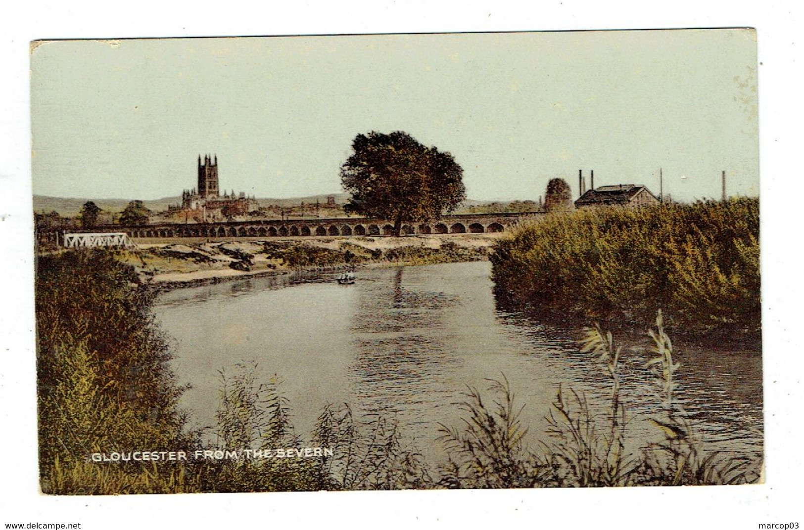 ANGLETERRE GLOUCESTER FROM THE SEVERN Plan Peu Courant - Gloucester