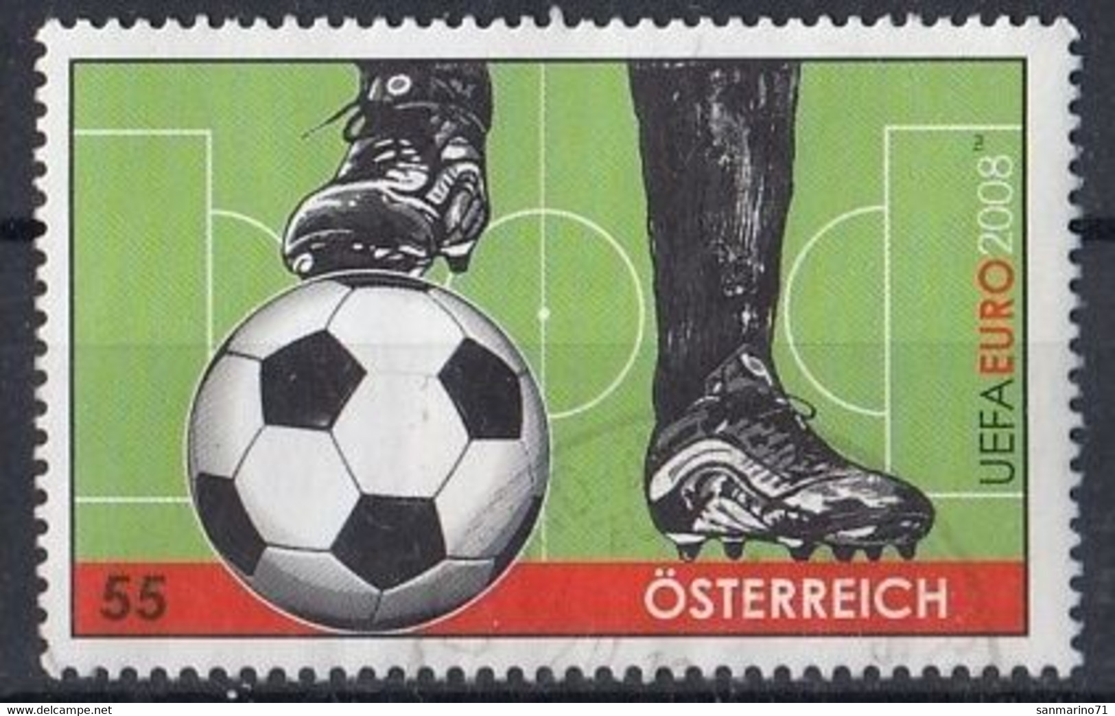 AUSTRIA 2723,used,football - Used Stamps