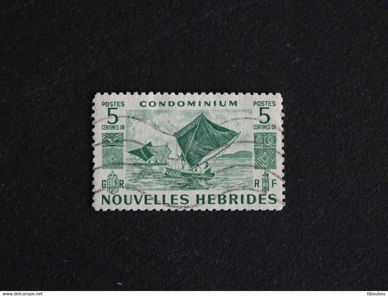 NOUVELLES NEW HEBRIDES YT 144 OBLITERE - PIROGUES A VOILES - Used Stamps