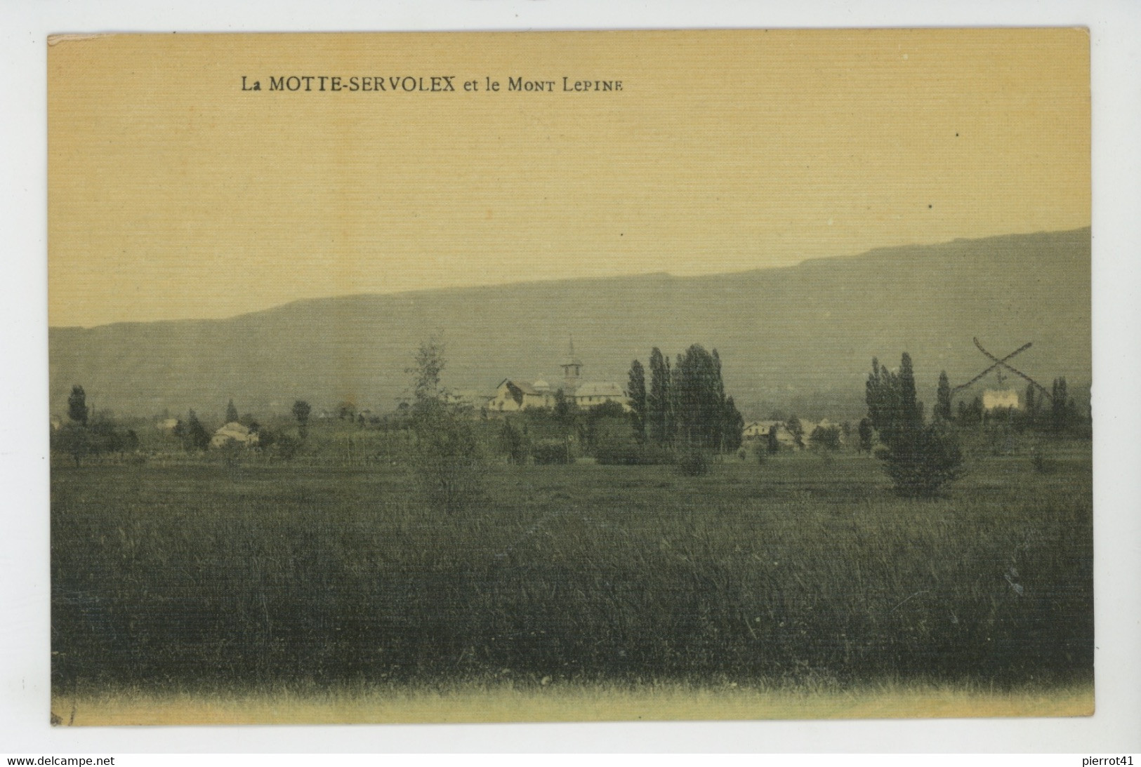 LA MOTTE SERVOLEX Et Le MONT LEPINE (belle Carte Toilée) - écrite Par Propriétaire Du Château De LA MOTTE SERVOLEX - La Motte Servolex