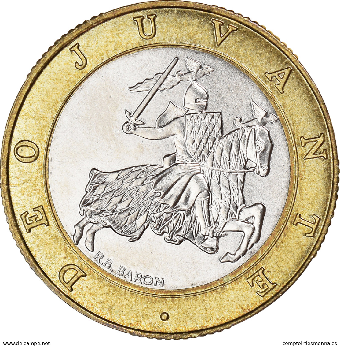 Monnaie, Monaco, Rainier III, 10 Francs, 1989, SPL, Bimétallique, Gadoury:MC - 1960-2001 Nouveaux Francs