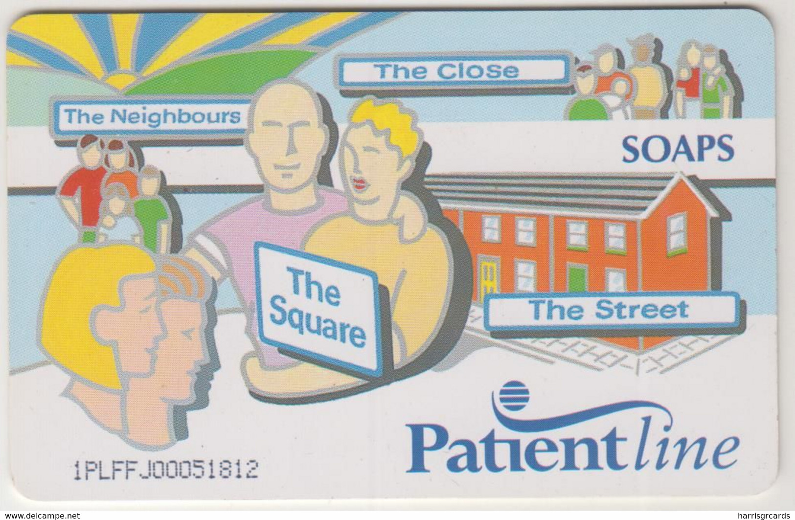 UK - 1 Day TV Card (Purple & Yellow), Patientline , CN:1PLFFJ, At The Bottom, 3.50 £, Used - [ 8] Firmeneigene Ausgaben