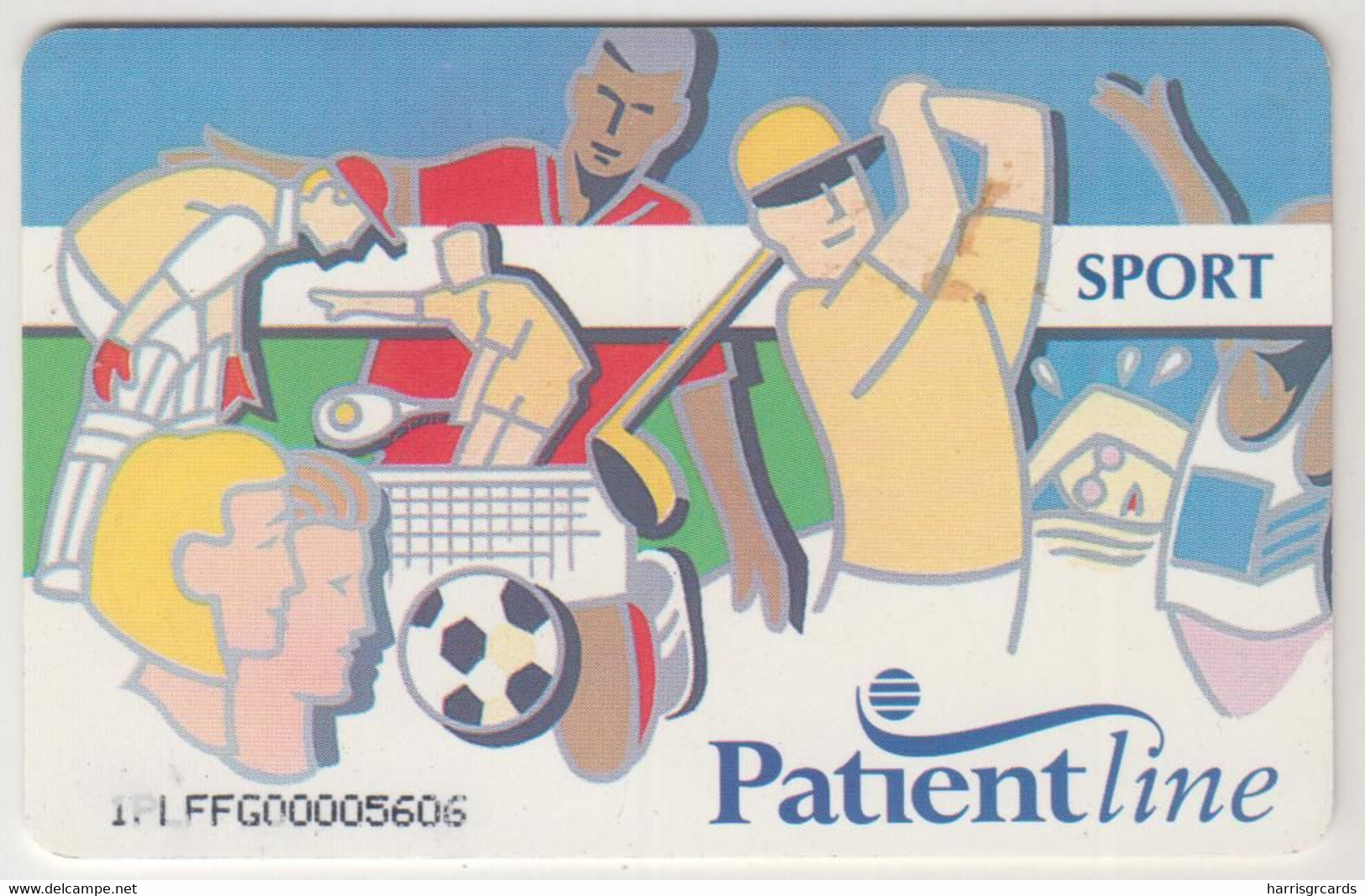 UK - Sport, 2 Hours TV Card , Patientline , CN:1PLFFG, At The Bottom, 2 £, Used - [ 8] Firmeneigene Ausgaben