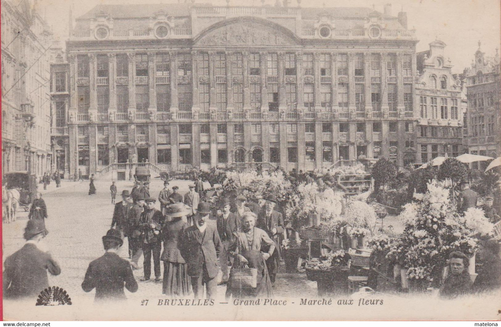 BELGIQUE BRUXELLES 27 GRAND'PLACE MARCHE AUX FLEURS - Markten