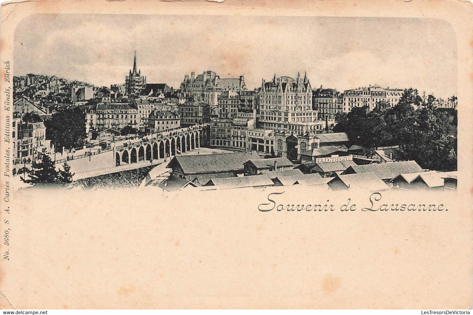 CPA Souvenir De Lausanne - Carte Precurseur - Editions Kunzli - Gruss Aus.../ Gruesse Aus...