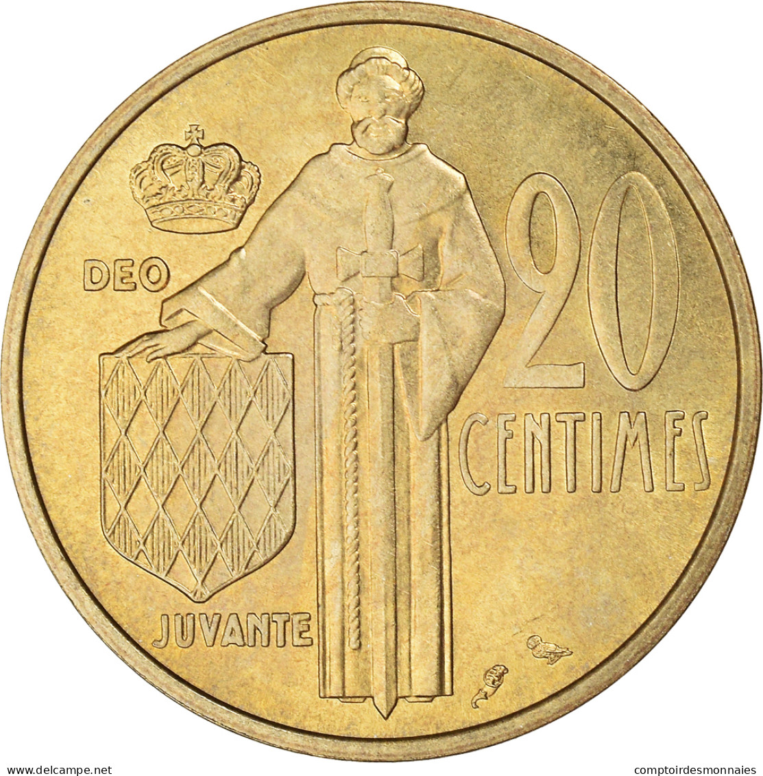 Monnaie, Monaco, Rainier III, 20 Centimes, 1962, SPL, Bronze-Aluminium - 1960-2001 Nouveaux Francs