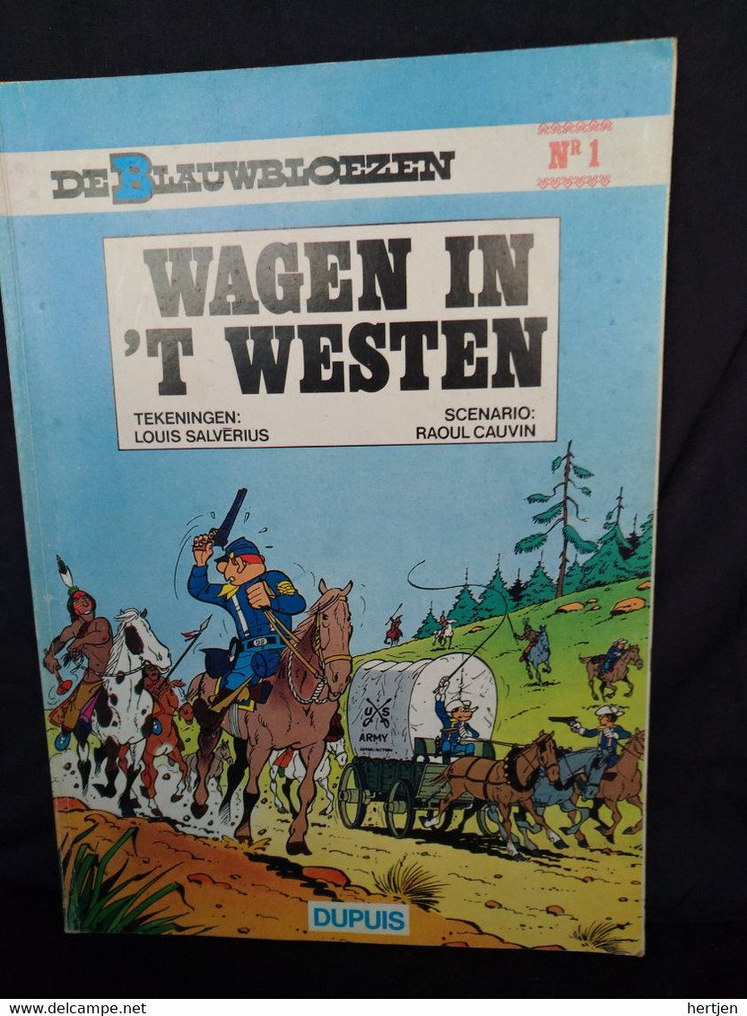 Wagen In 't Westen - De Blauwbloezen Nr. 1 - Dupuis - Cauvin - Salverius - Blauwbloezen, De