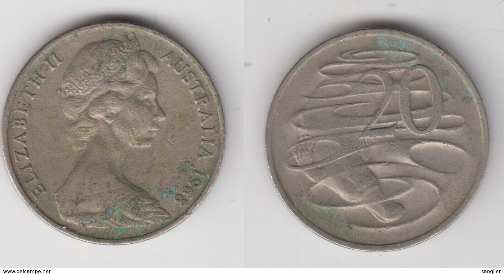 AUSTRALIE - 20 CENTS 1968 - 20 Cents